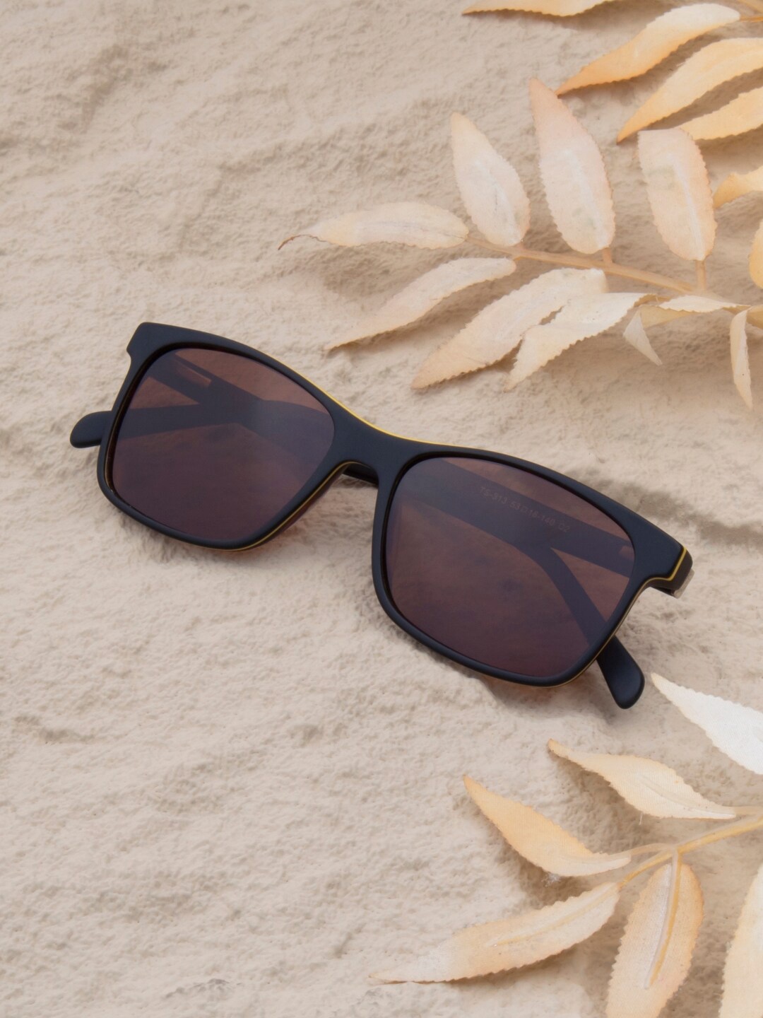 

Ted Smith Unisex Wayfarer Sunglasses with Polarised Lens MCRAY_C2, Brown