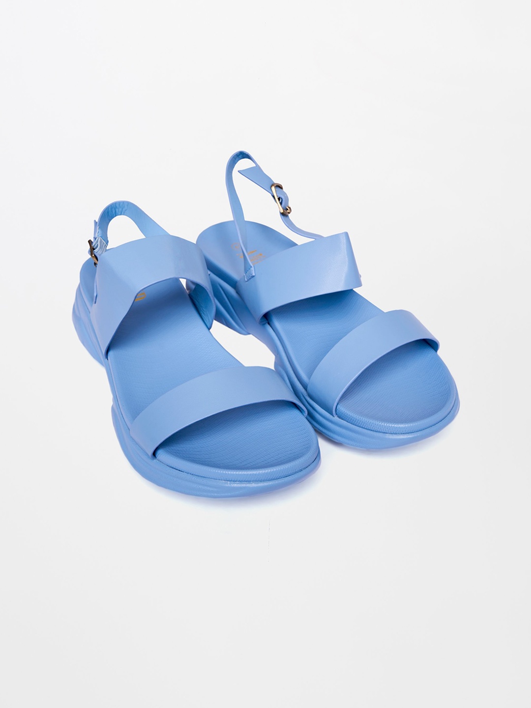 

AND Open Toe Flats, Blue