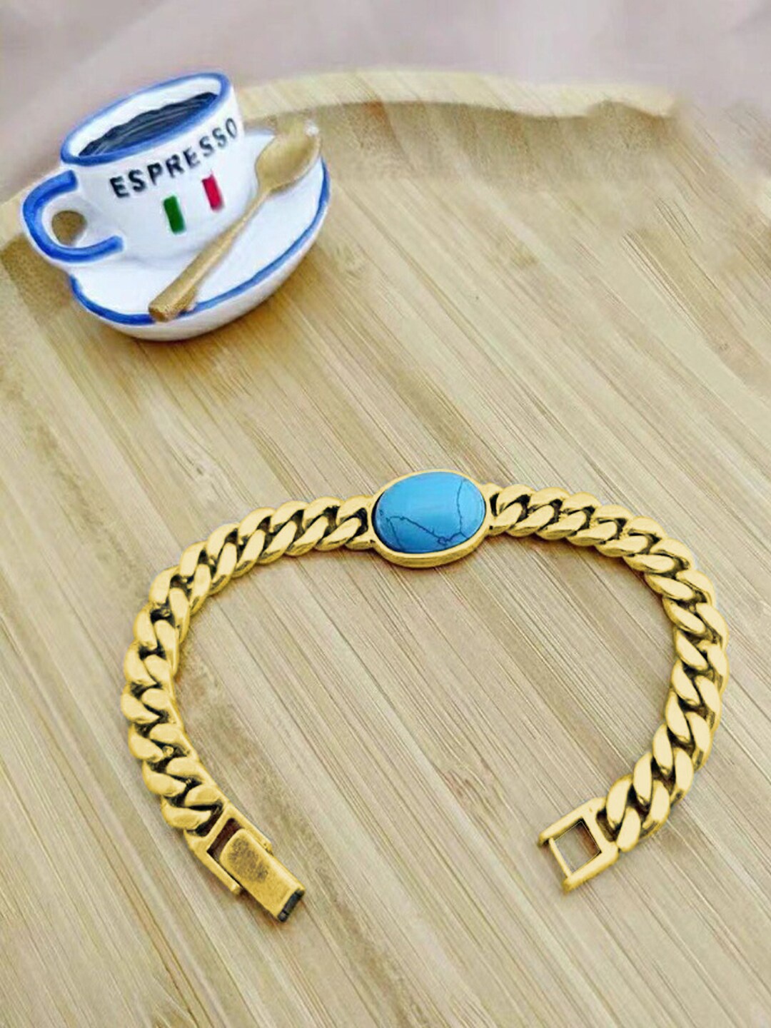 

Krelin Men Gold-Plated Link Bracelet