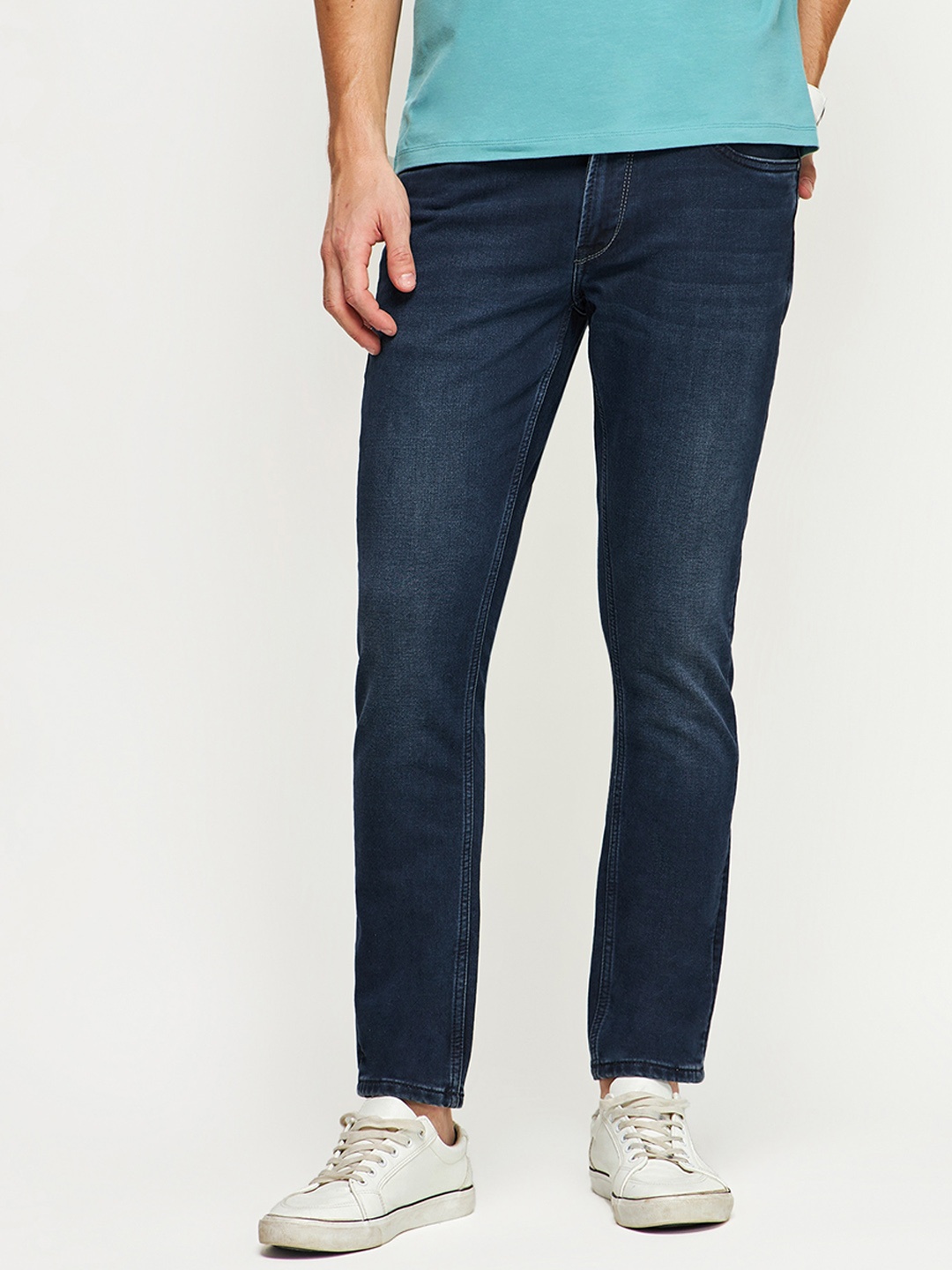 

DAGERRFLY Men Relaxed Fit Light Fade Clean Look Stretchable Jeans, Blue