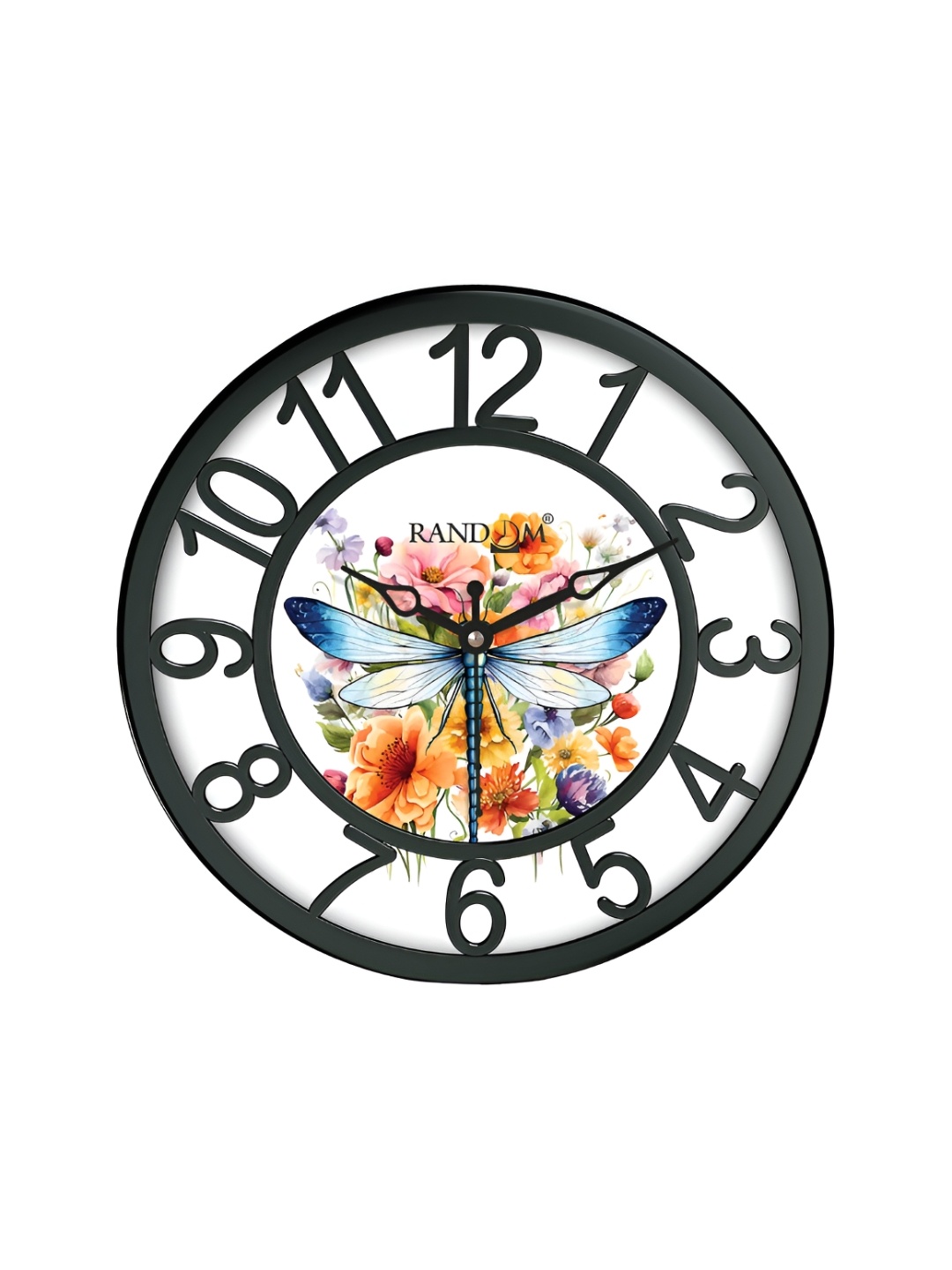 

RANDOM Black & White Printed Analogue Contemporary Round Wall Clock