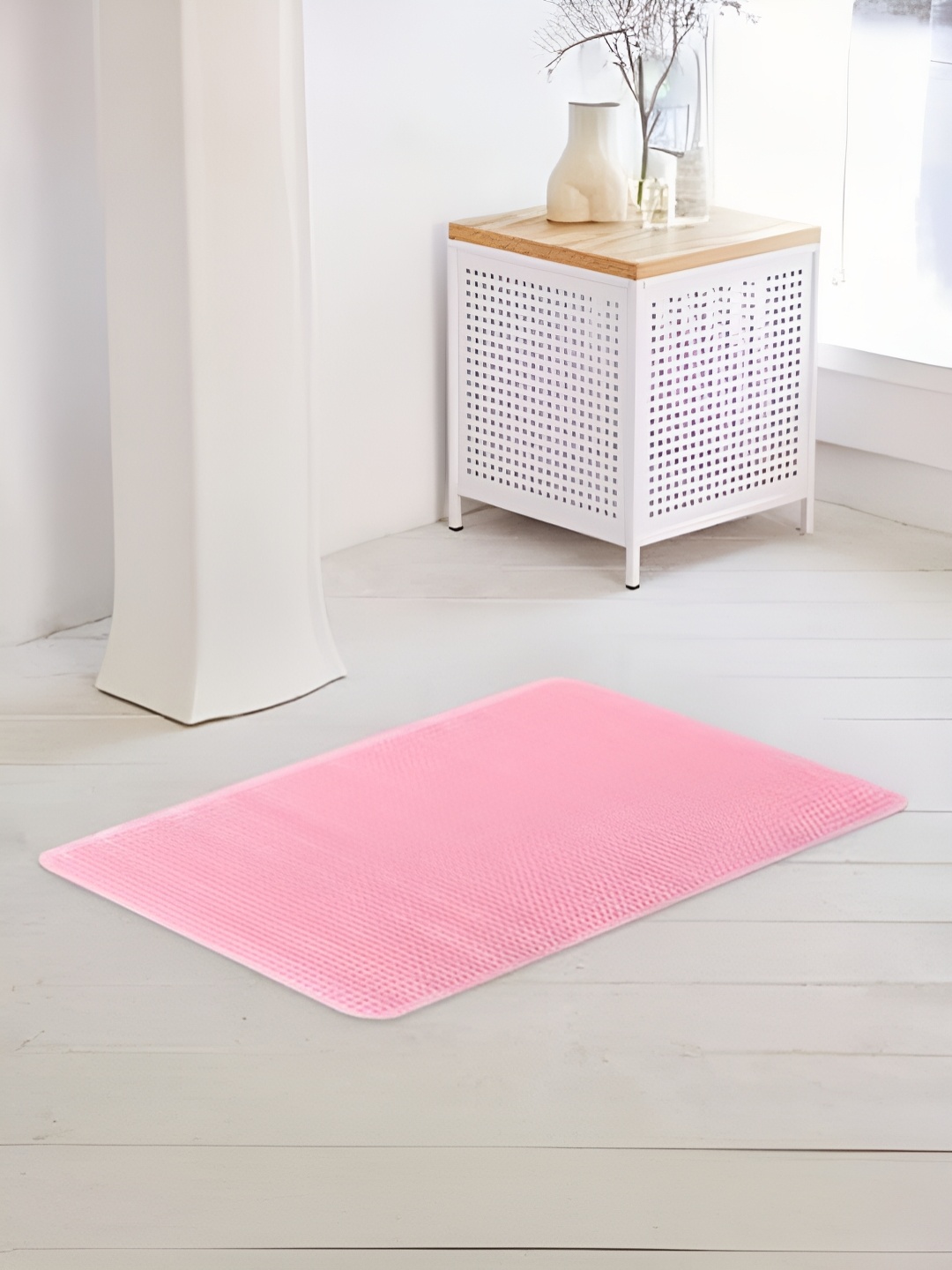 

Savya Home Pink 2 Pieces Anti Skid PVC Bath Mats