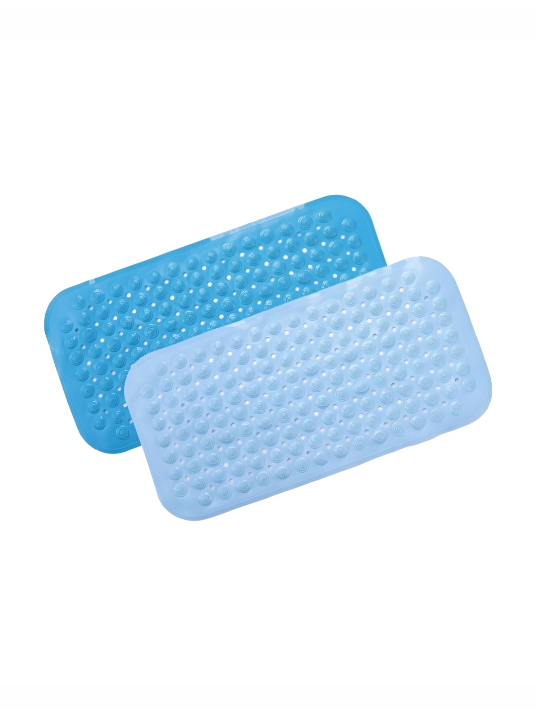 

Savya Home Diatom Mud Blue 2 Pieces Textured 210GSM Accu-Pebble soft Bath Mats