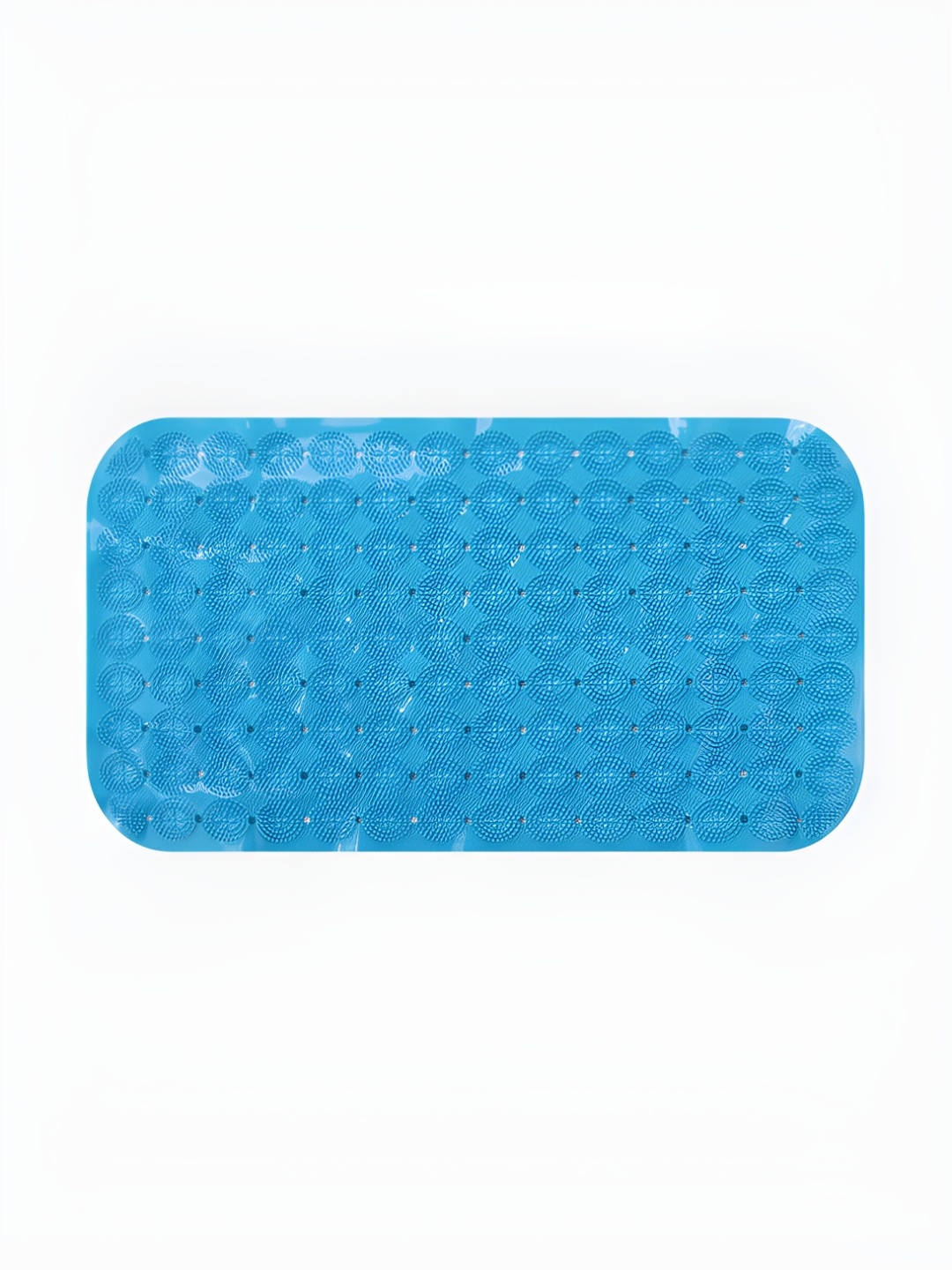 

Savya Home 2 Pieces Blue Textured 210GSM Anti Skid Bath Mats