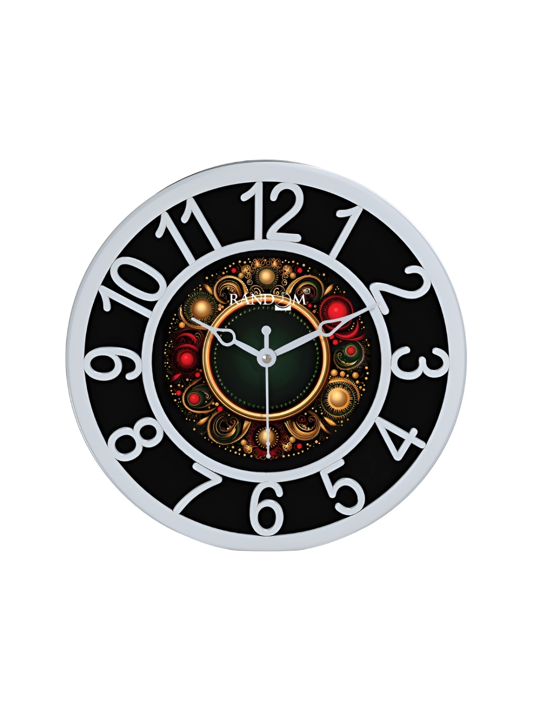 

RANDOM White & Black Printed Analogue Contemporary Wall Clock