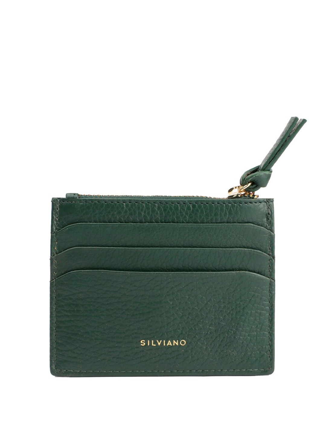 

SILVIANO Unisex Leather Card Holder, Green