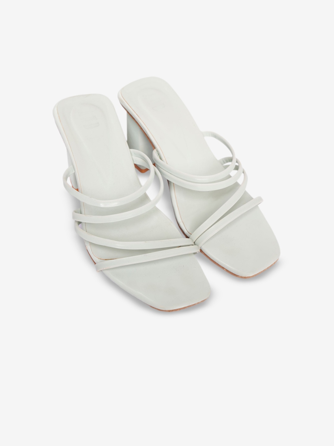 

AND PU Block Sandals, Green