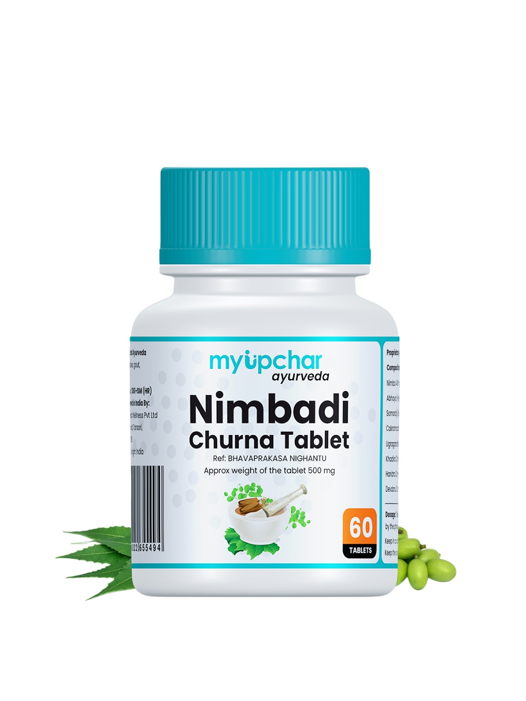 

Myupchar Ayurveda Nimbadi Churna Tablets - 60 Tablets, White