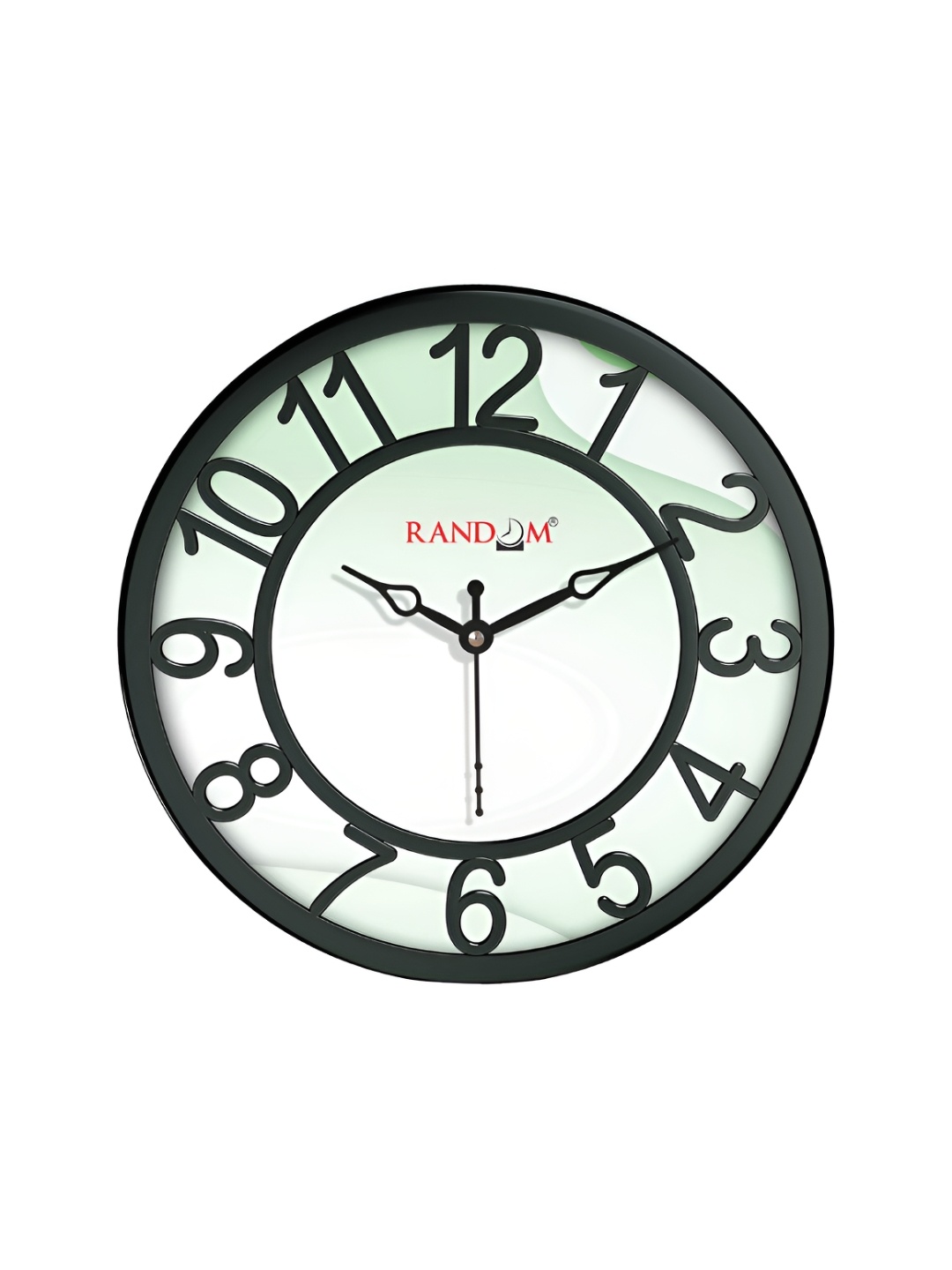 

RANDOM Black & Green Printed Analogue Contemporary Wall Clock