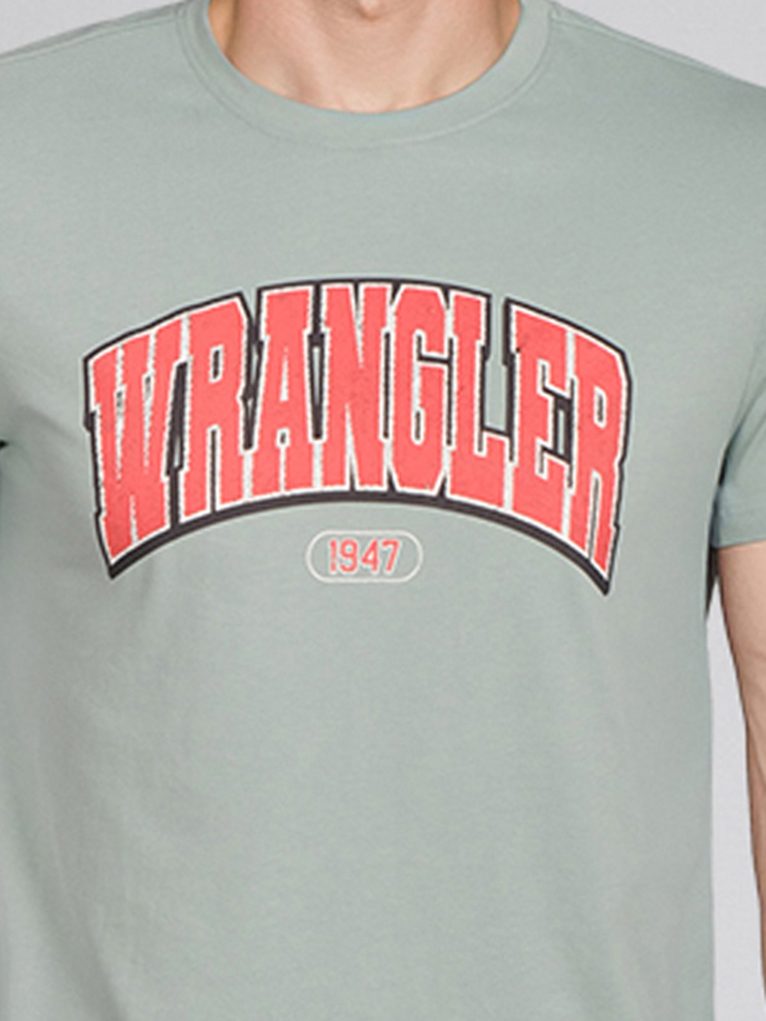 

Wrangler Men Typography Printed T-shirt, Green