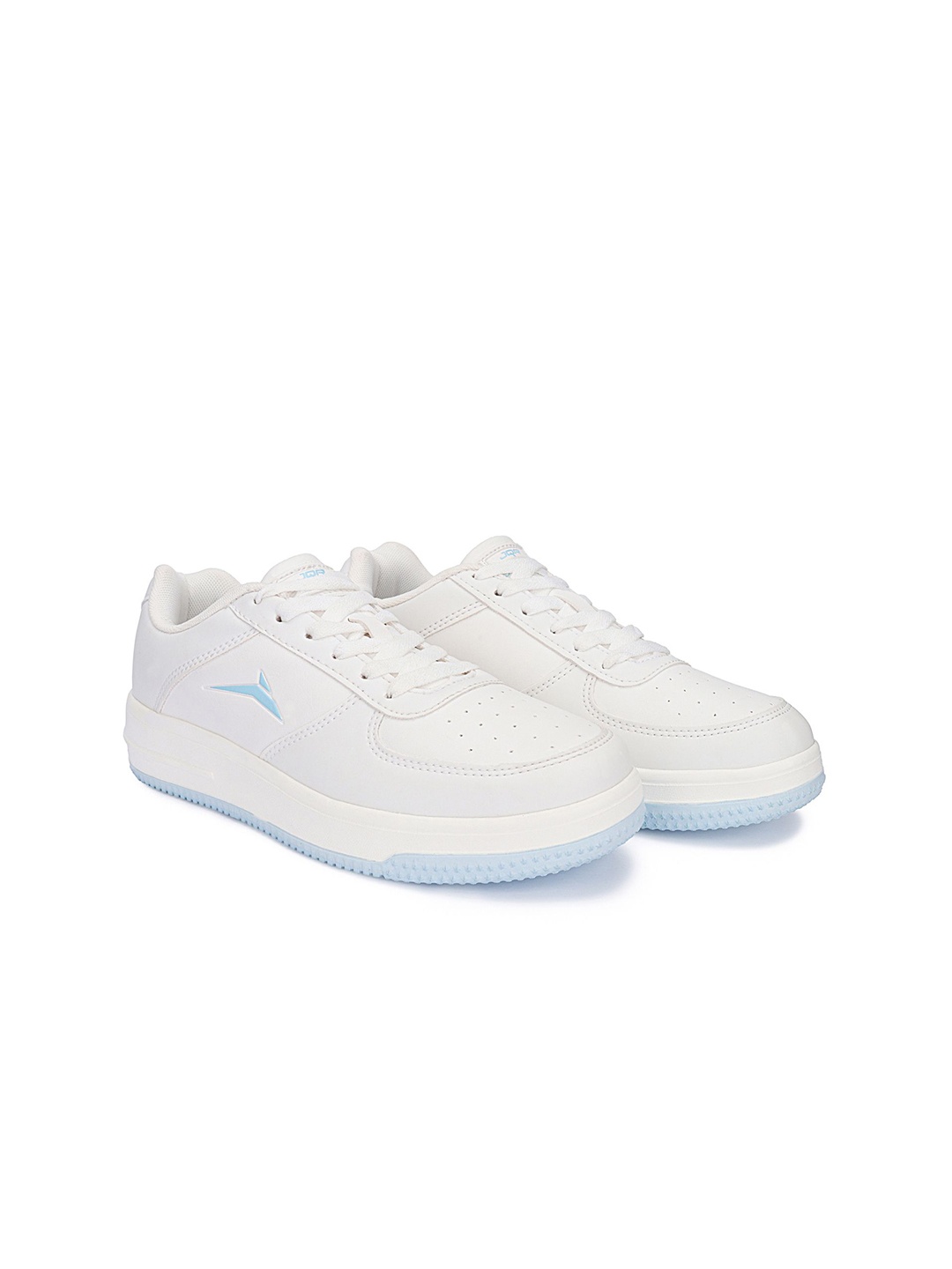 

JQR Women Perforations Waterproof Lining Memory Foam Sneakers, White