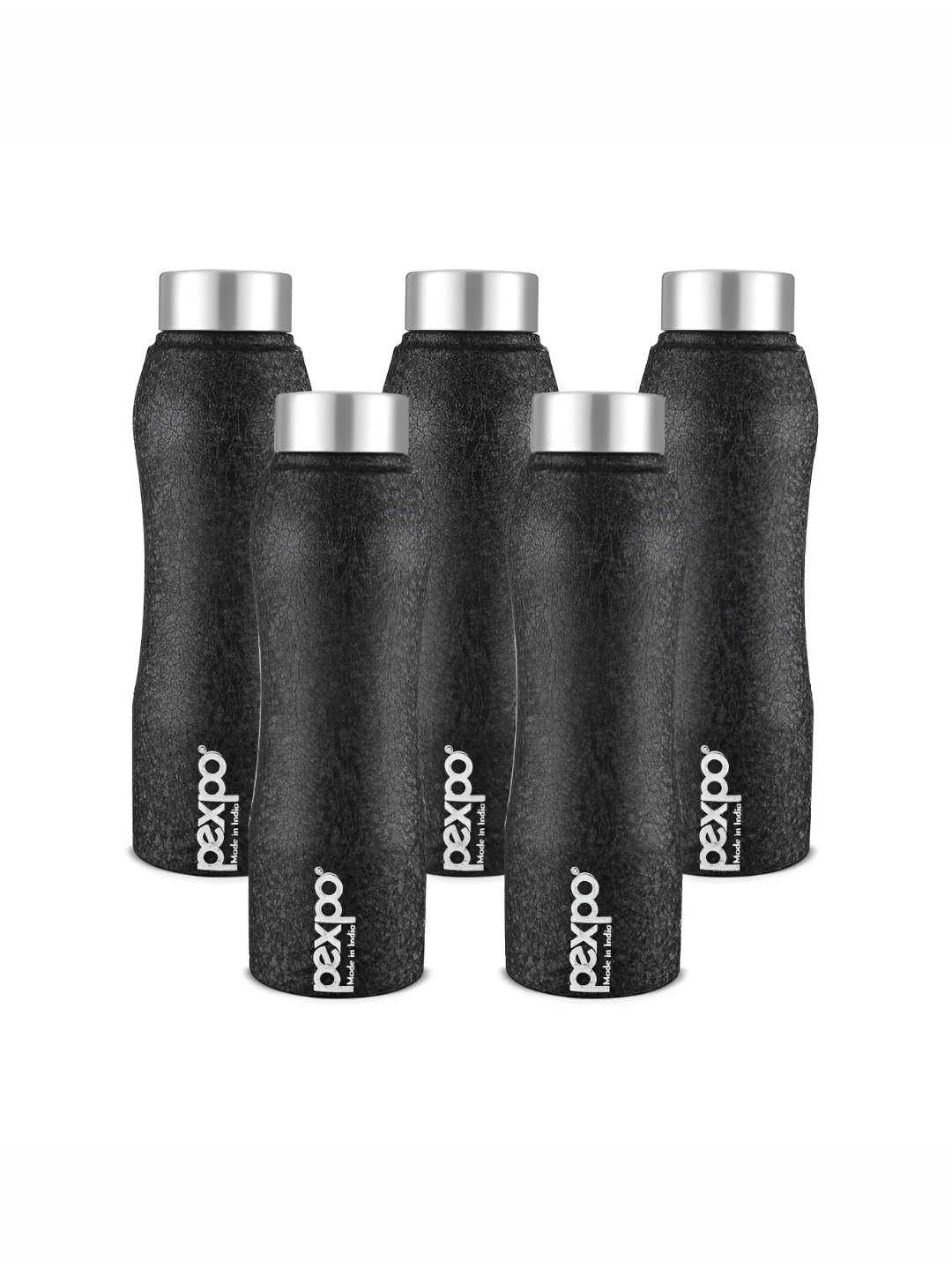 

Pexpo BISTRO 5pc Fridge Water Bottle 1L Single wall Black Stainless Steel