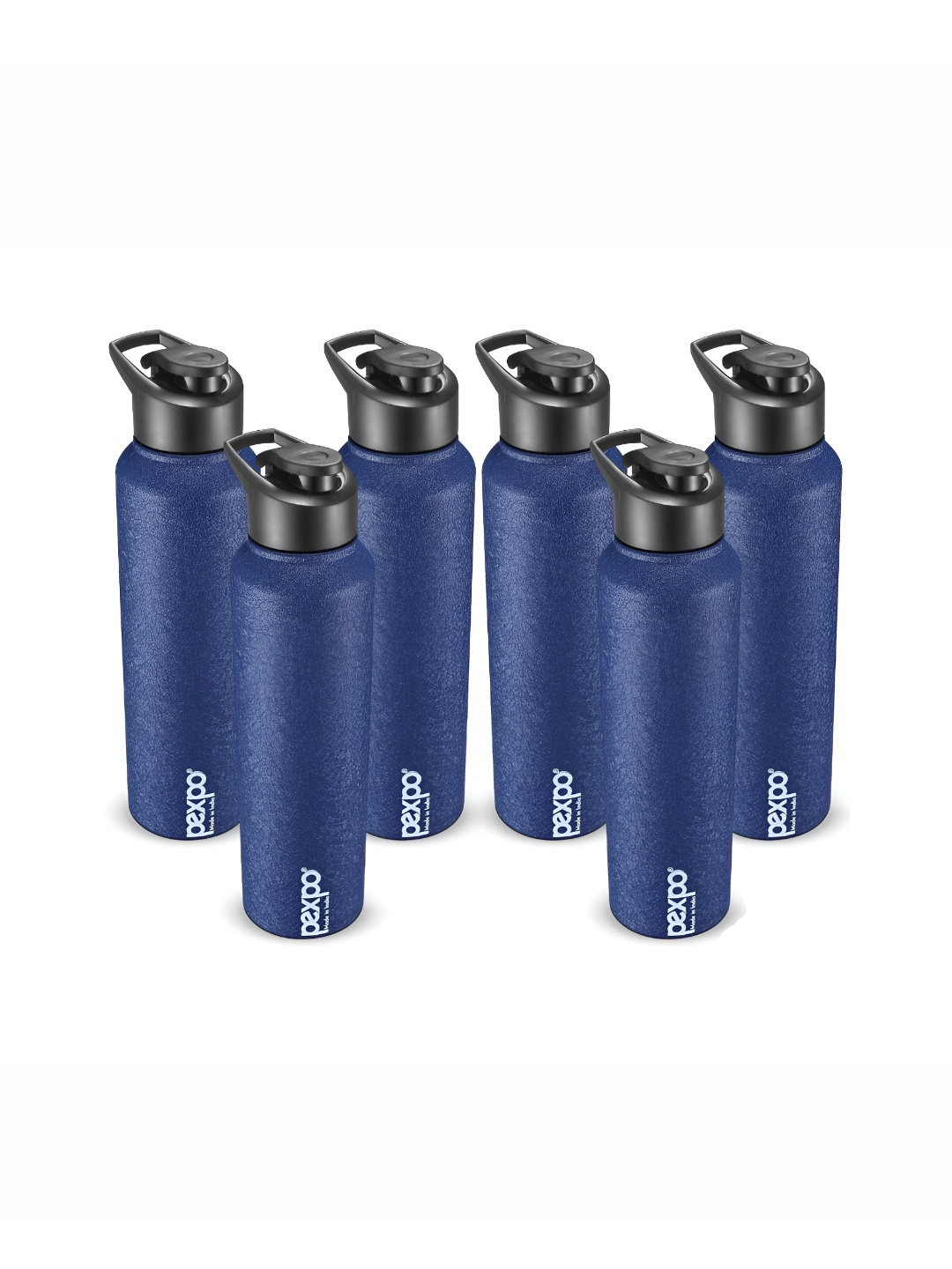 

Pexpo CHROMO 6pc Sports & Hiking Stainless Steel 1L Single wall Blue Water Bottle