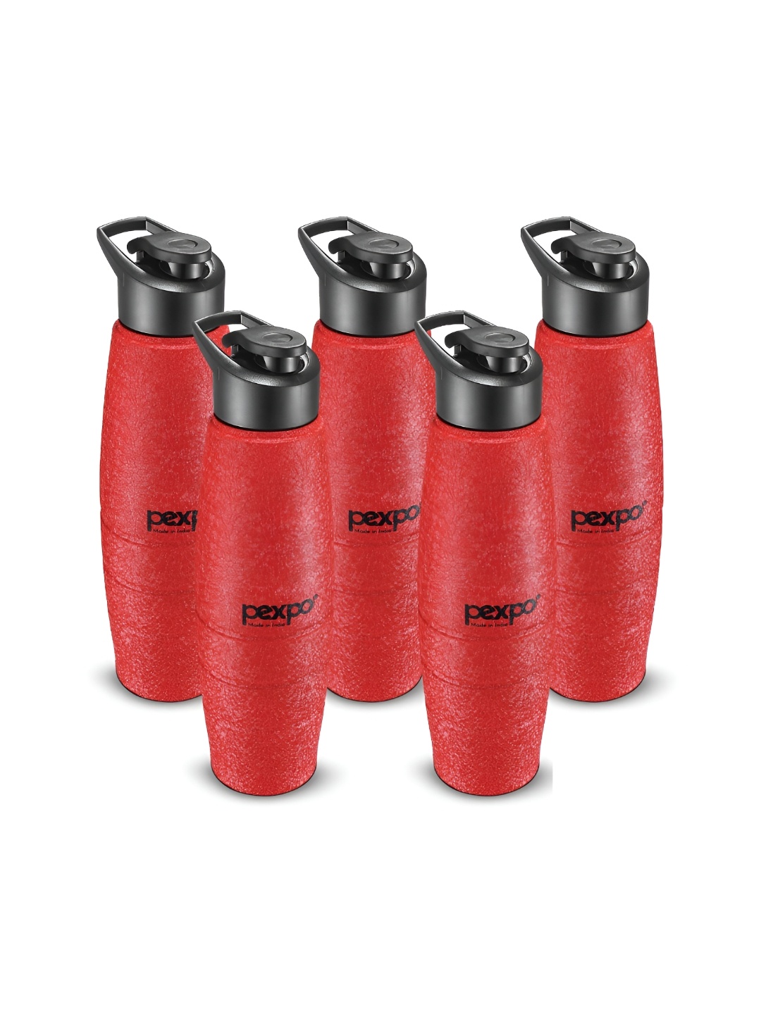 

Pexpo DURO 5pc Sports & Hiking Stainless Steel 1L Single wall Red Water Bottle