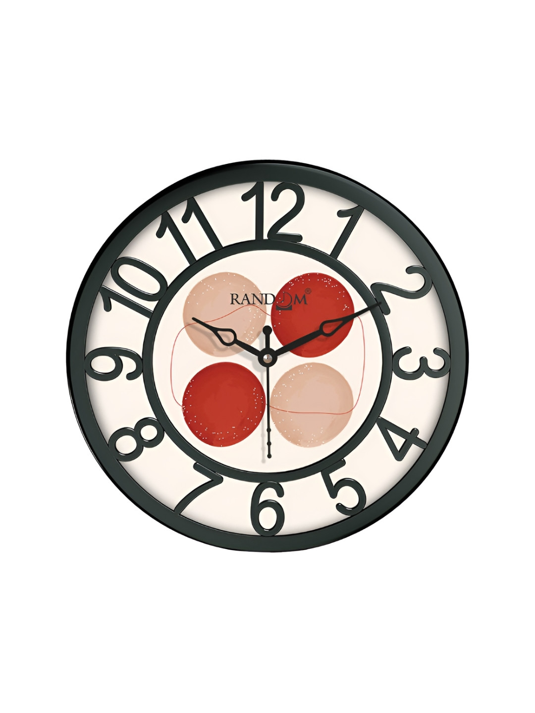 

RANDOM Black & White Printed Analogue Contemporary Round Wall Clock