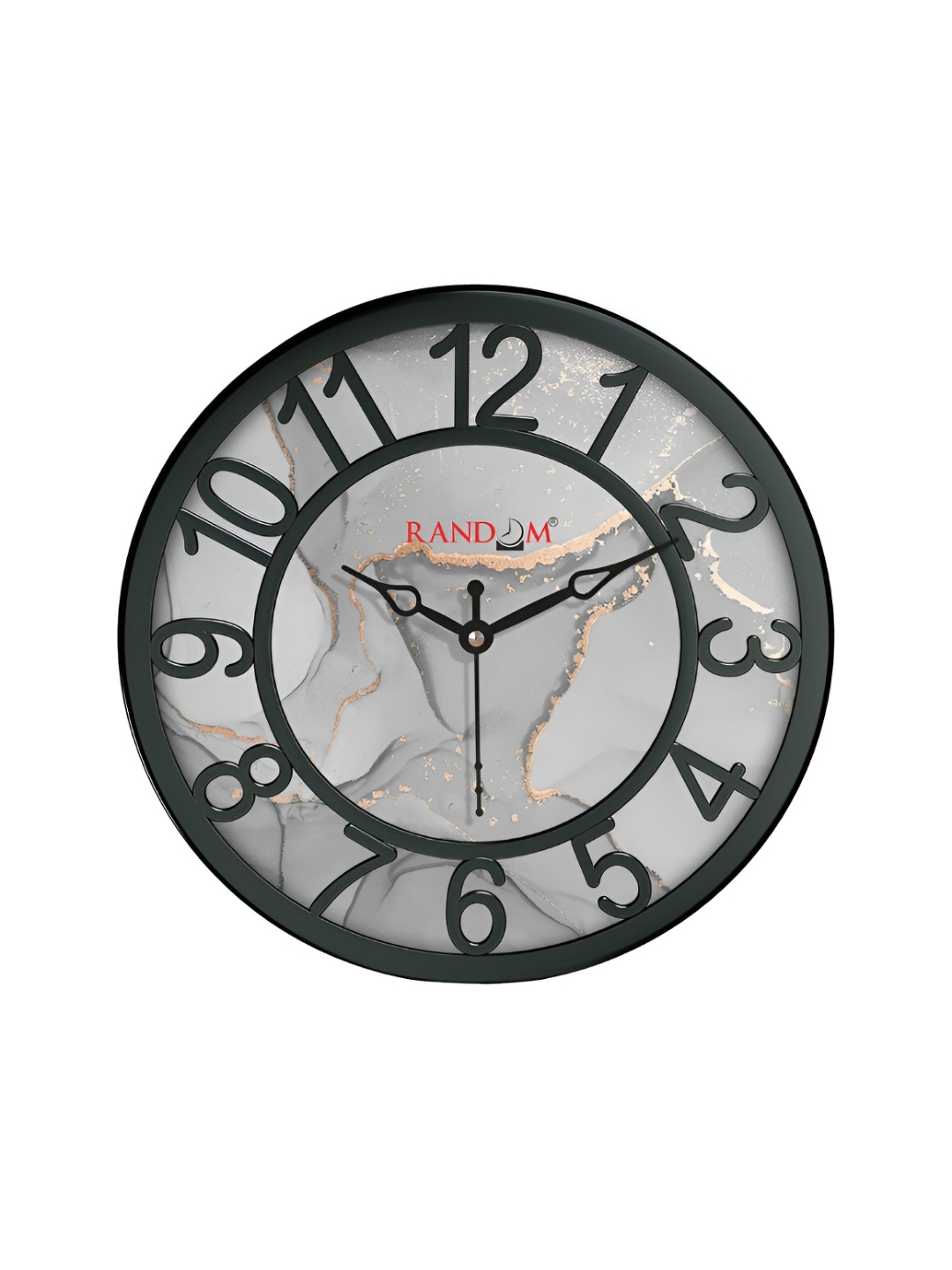 

RANDOM Black & Grey Printed Analogue Contemporary Wall Clock