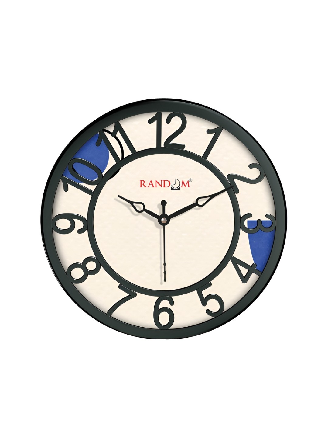 

RANDOM Black & Off White Printed Analogue Contemporary Wall Clock