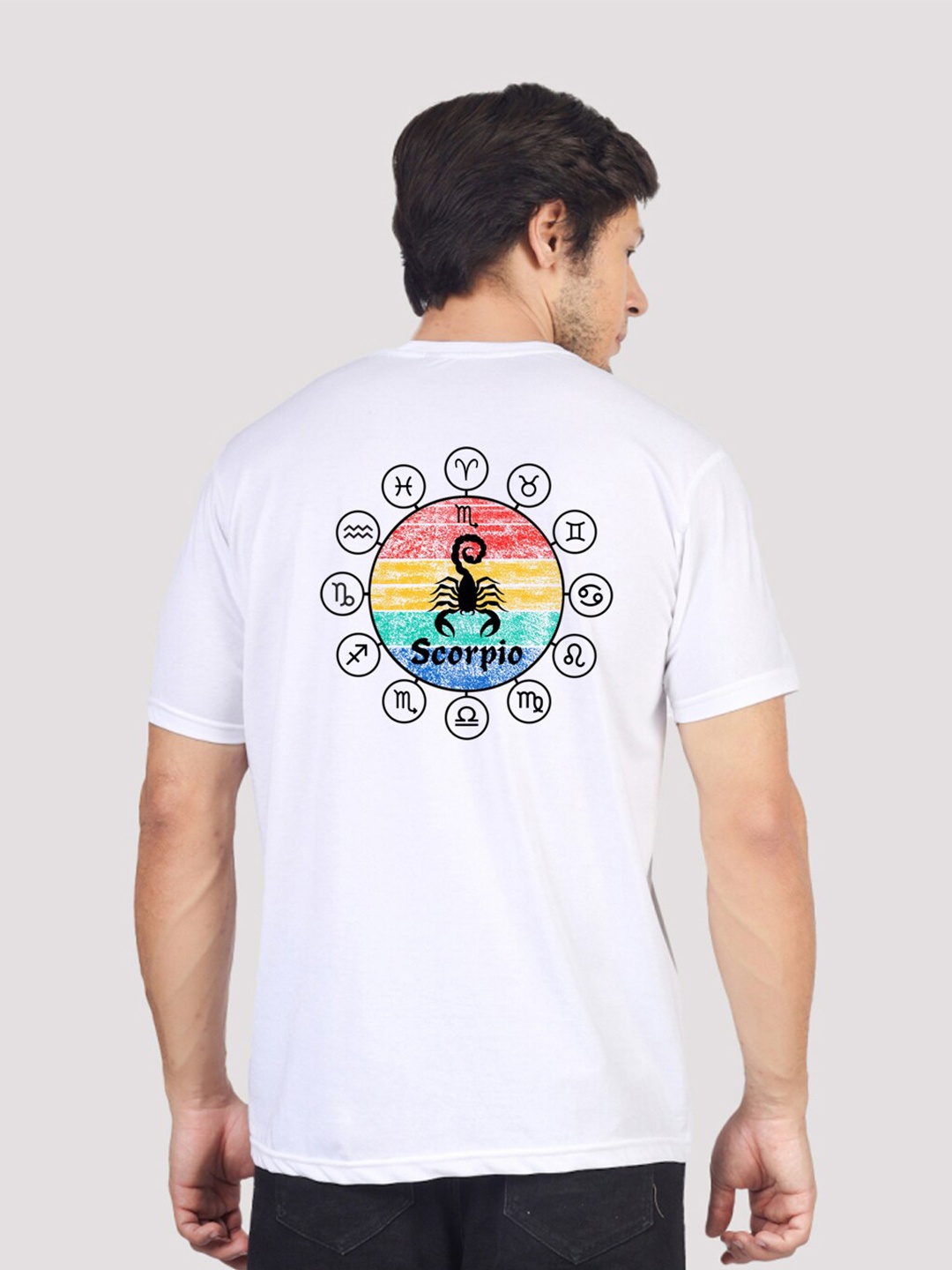 

Greylongg Men Applique T-shirt, White