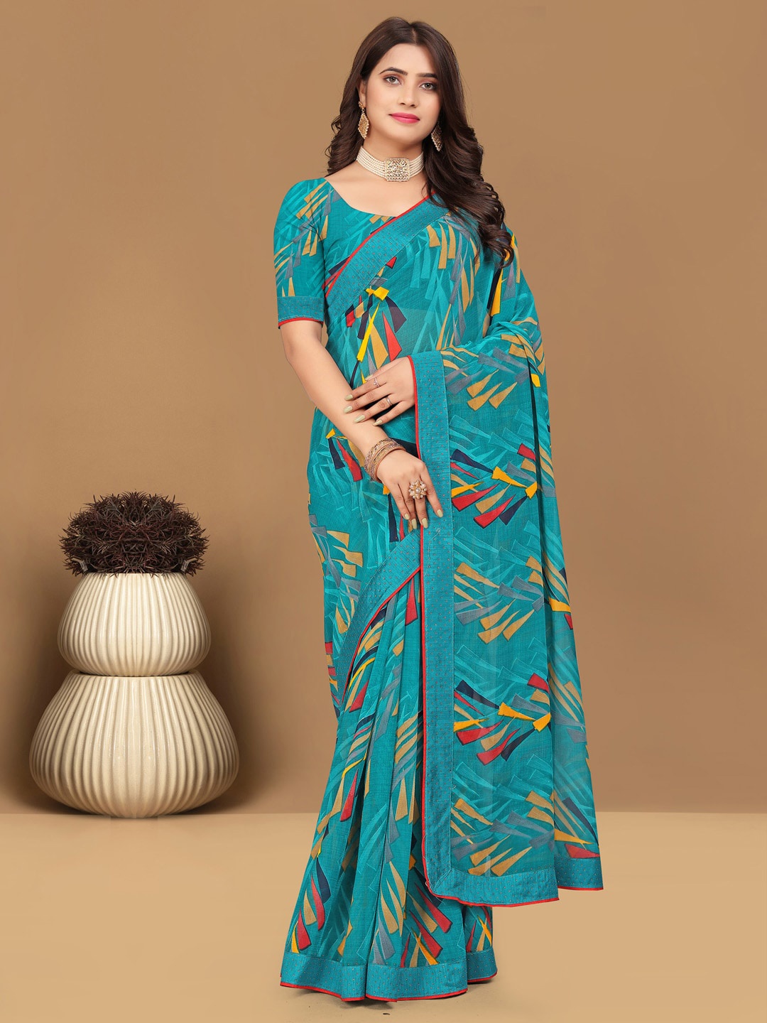 

Mitera GYNIKA27118_TV Zari Pure Georgette Designer Saree, Blue
