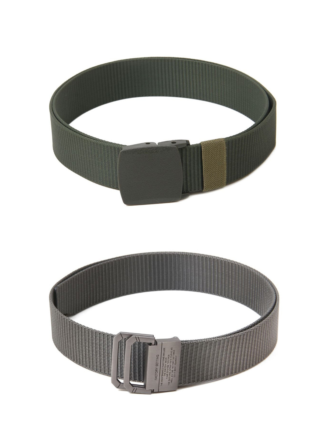 

Calvadoss Girls Set of 2 Textured Belt, Green