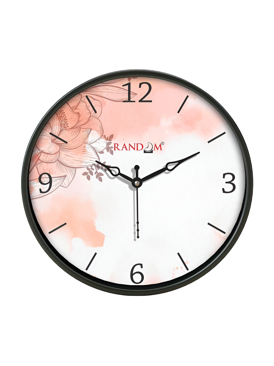 

RANDOM Black & Pink Printed Analogue Contemporary Wall Clock