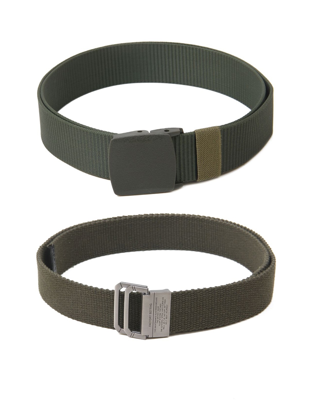 

Calvadoss Men Textured 2 Belt, Green