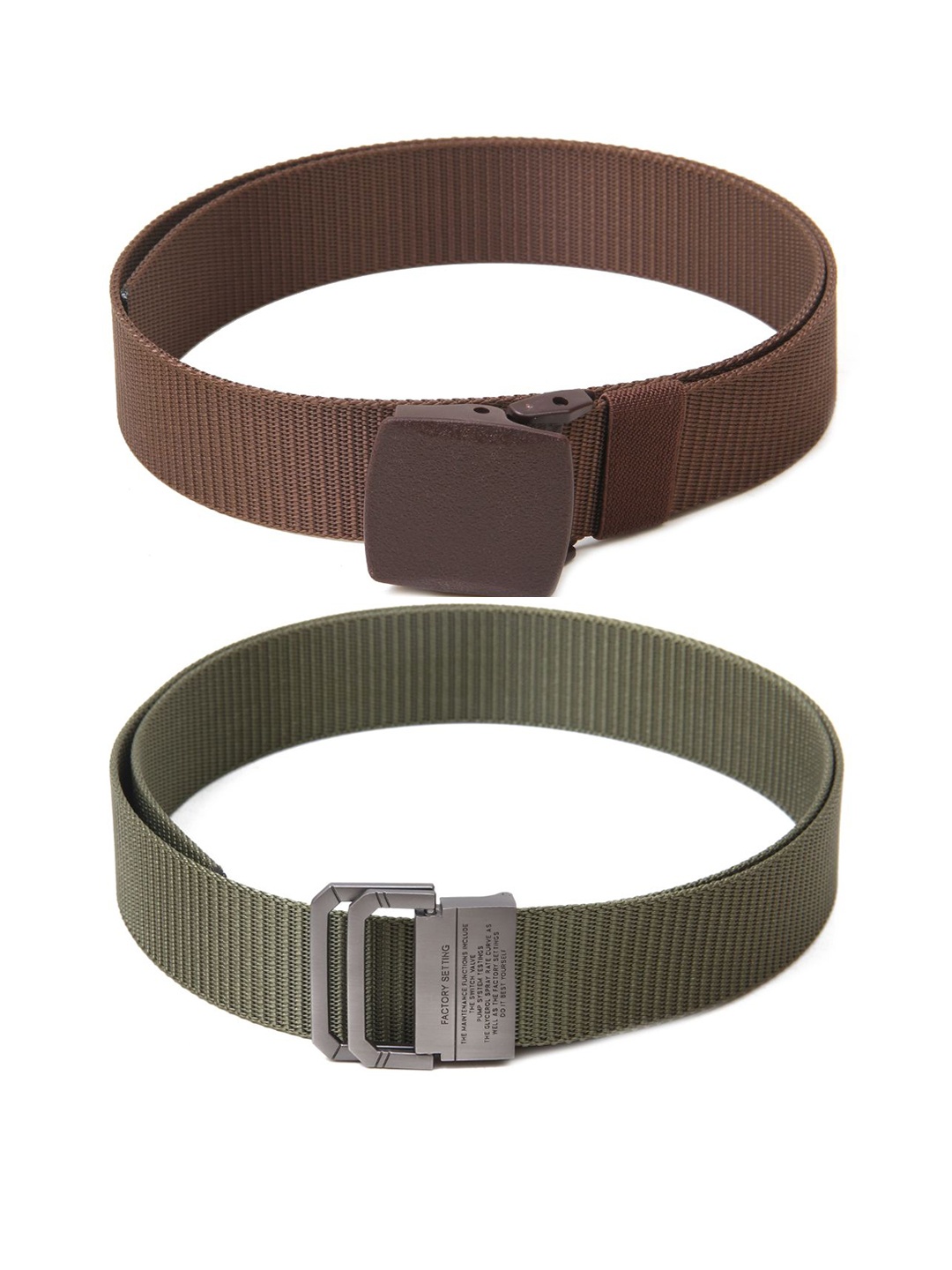 

Calvadoss Men Textured 2 Belt, Brown