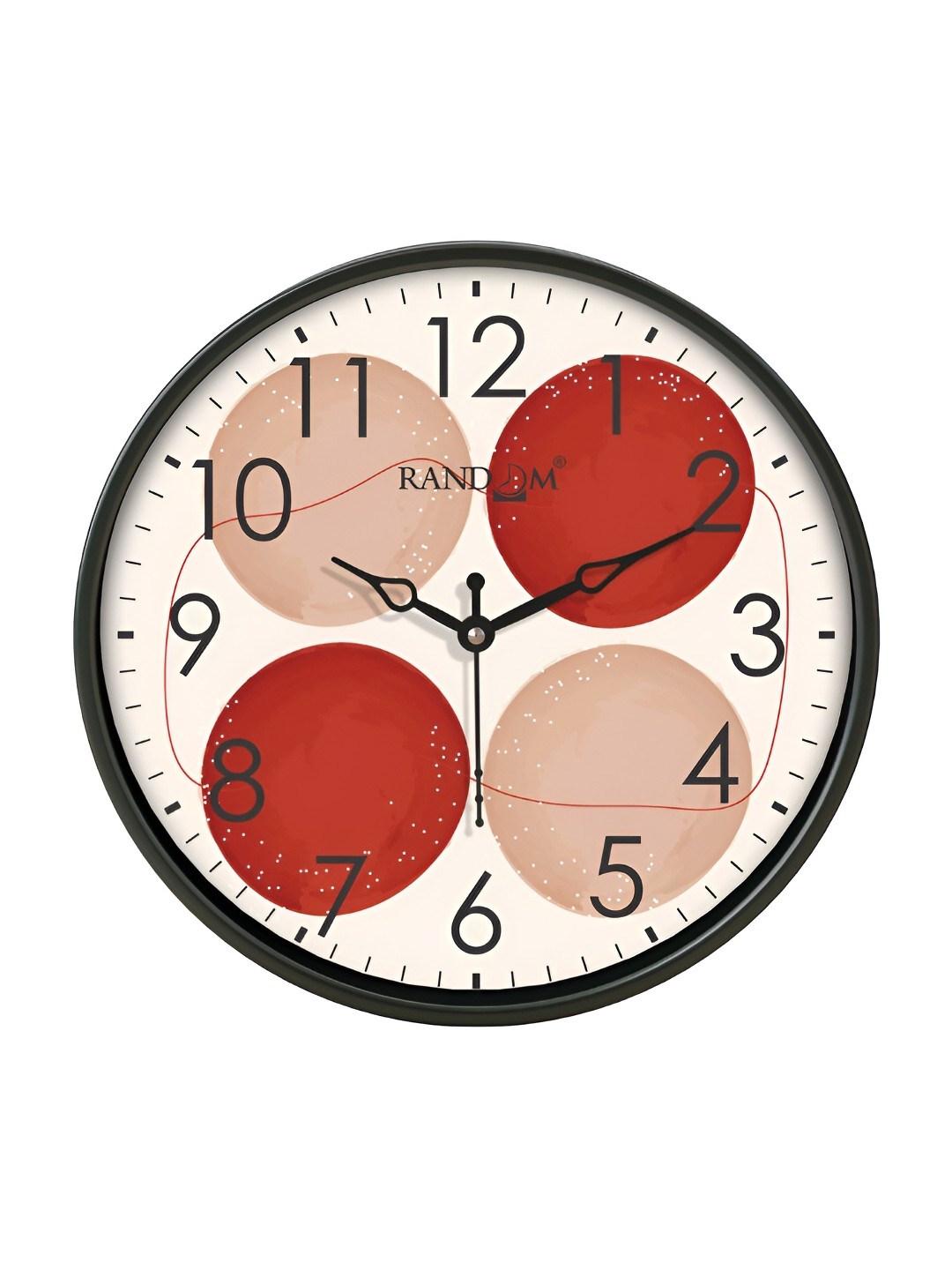 

RANDOM Black & White Printed Analogue Contemporary Round Wall Clock