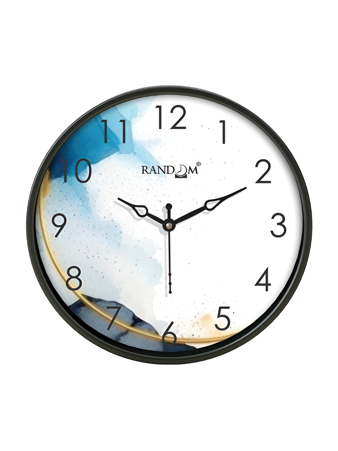 

RANDOM Black & White Printed Round Shaped Contemporary Wall Clock