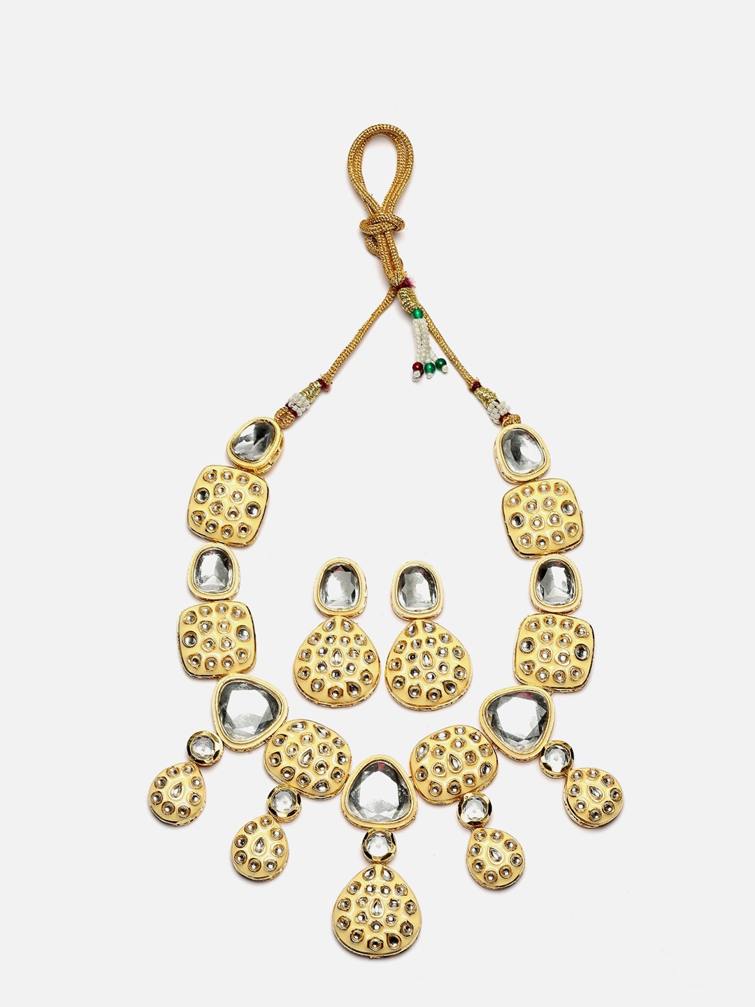 

Anouk Gold-Plated Kundan-Studded Jewellery Set