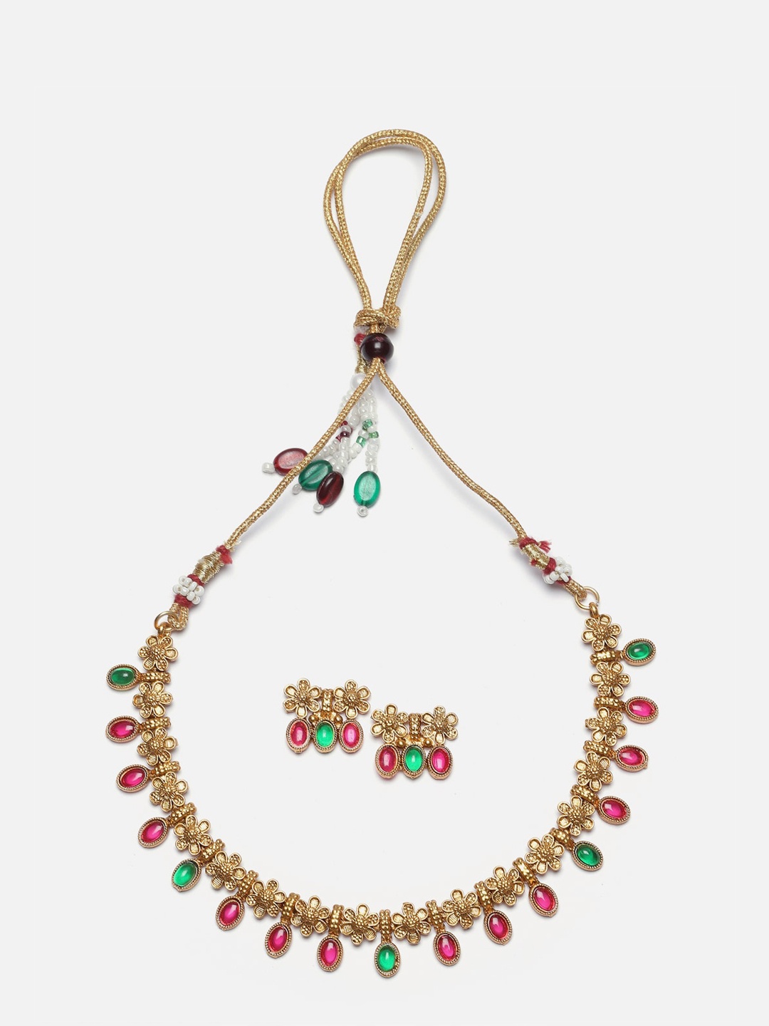 

Anouk Gold-Plated Cubic Zirconia-Studded Jewellery Set