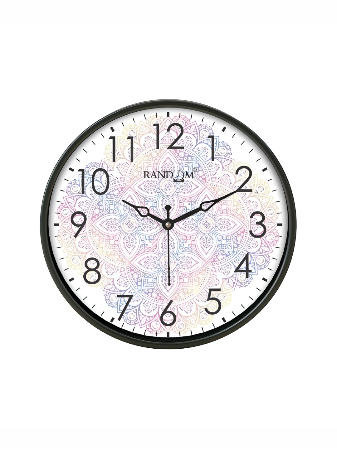 

RANDOM Black & Blue Printed Contemporary Wall Clock