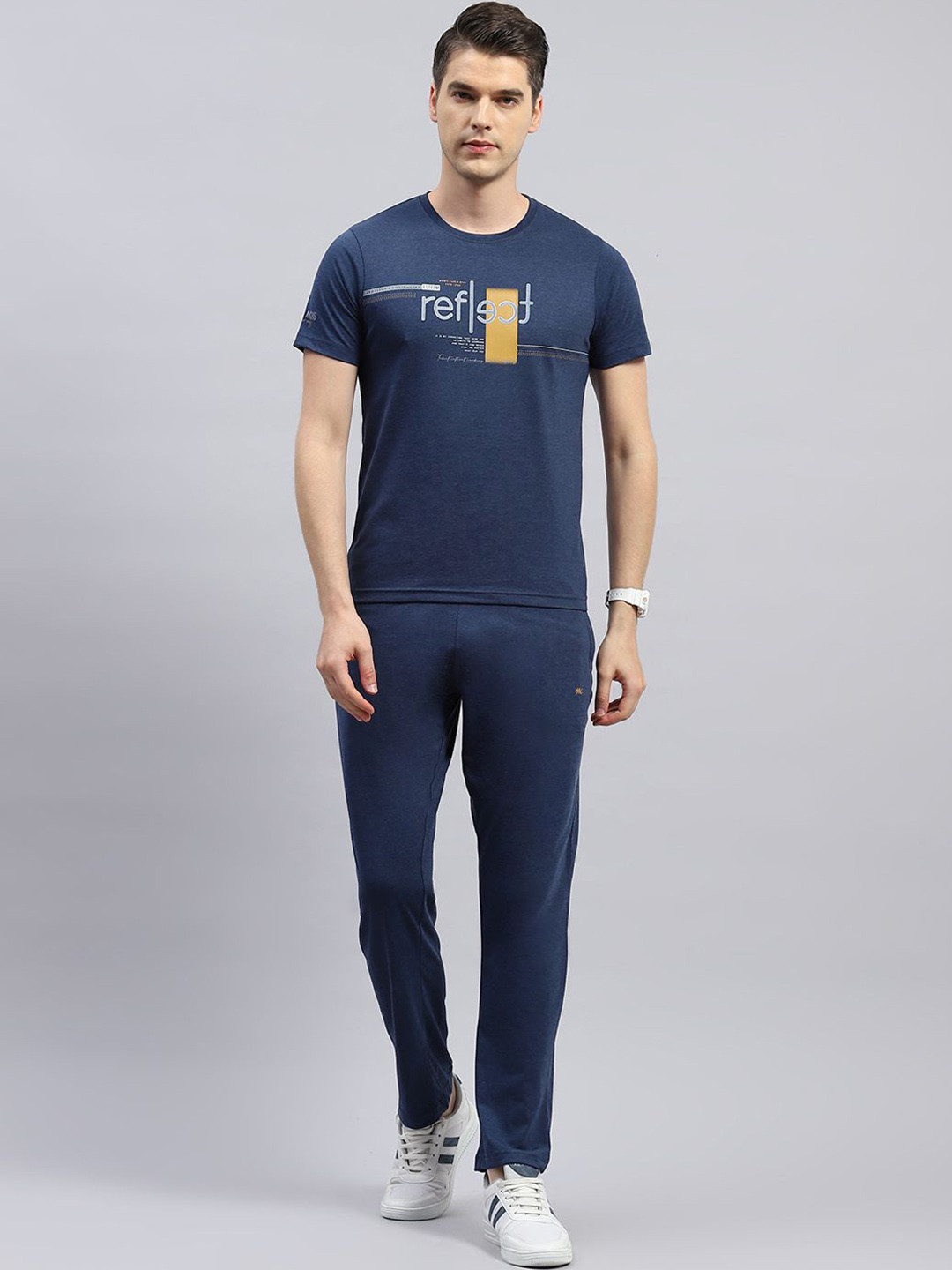 

Monte Carlo Printed T-shirt With Trousers Co-Ords, Blue