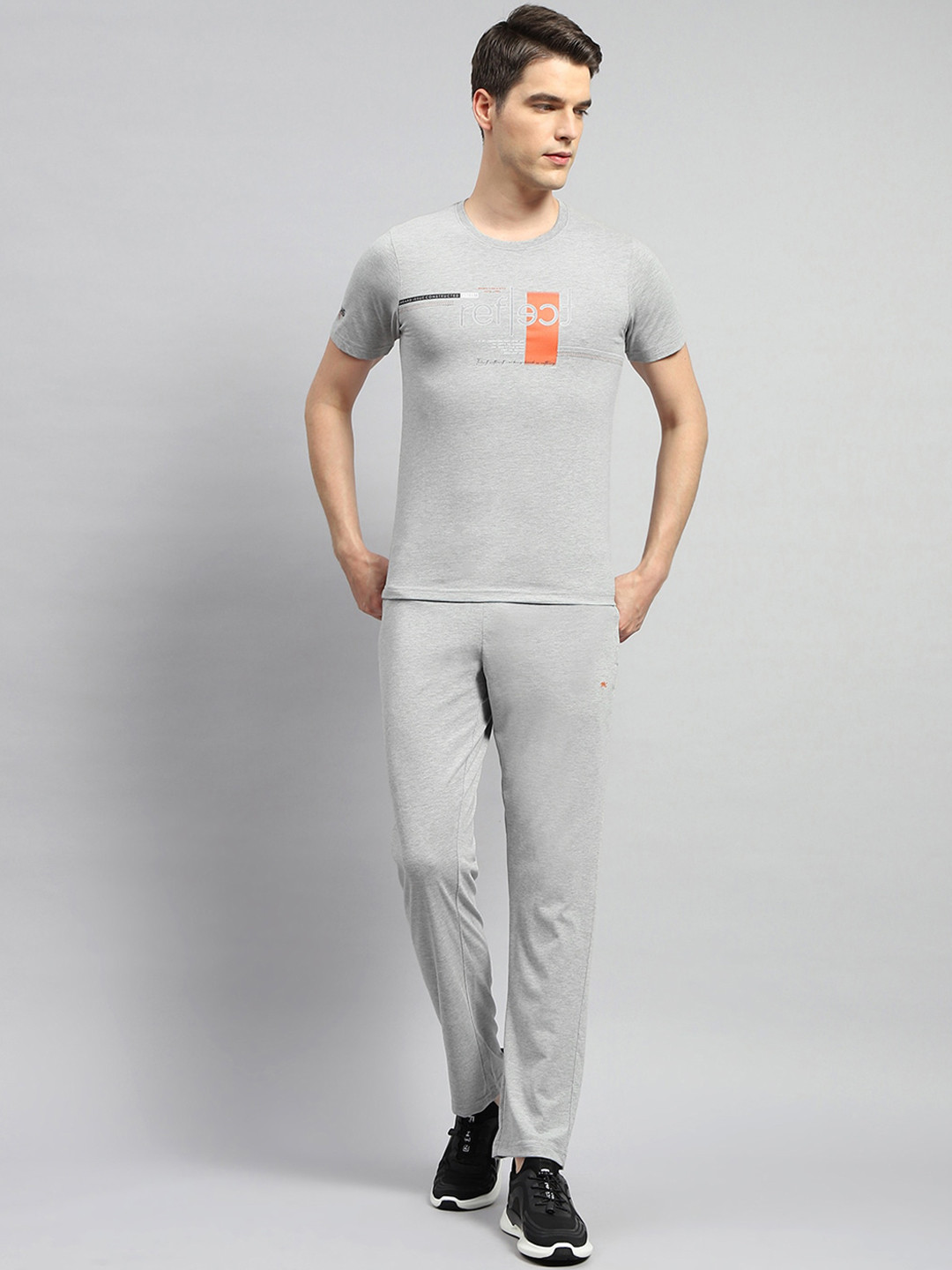 

Monte Carlo Printed T-Shirt & Track Pant Co-Ords, Grey