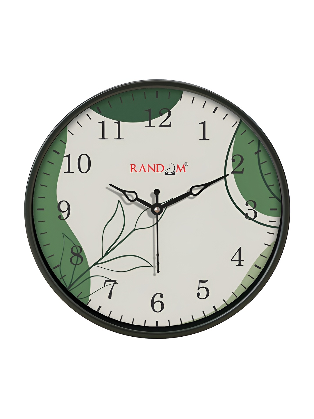 

RANDOM Black & Green Printed Analogue Contemporary Wall Clock