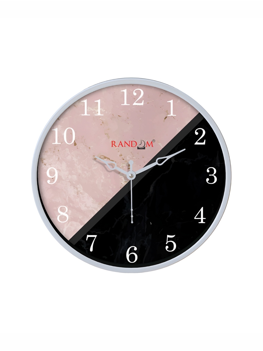 

RANDOM White & Black Printed Analogue Contemporary Wall Clock