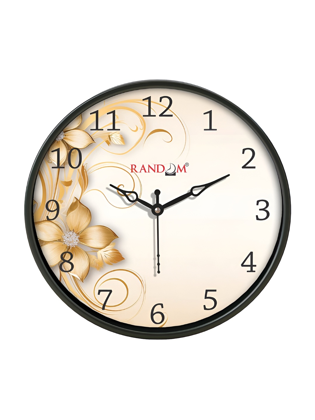 

RANDOM Black & Off White Printed Contemporary Analogue Wall Clock