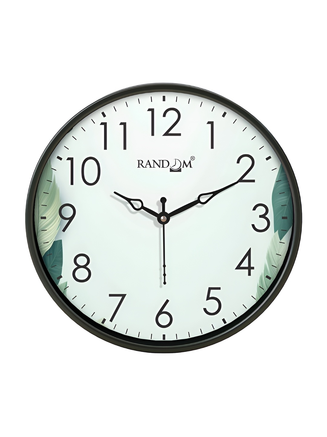 

RANDOM Black & Blue Printed Contemporary Wall Clock