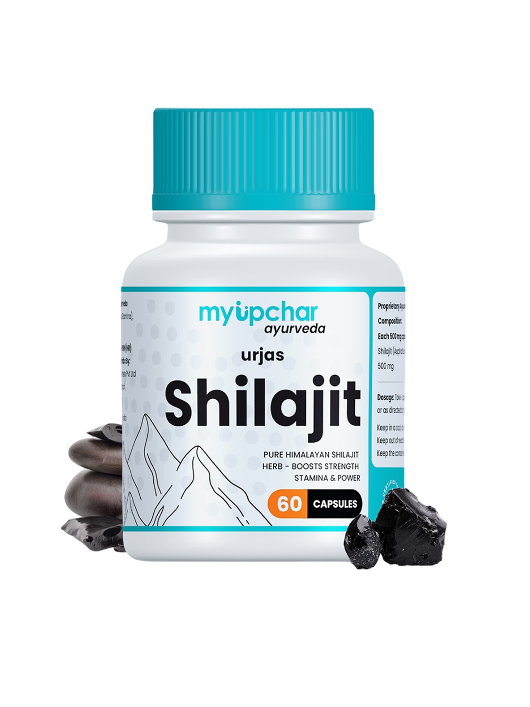 

Myupchar Ayurveda Urjas Shilajit Capsule - 60 Capsules, Brown