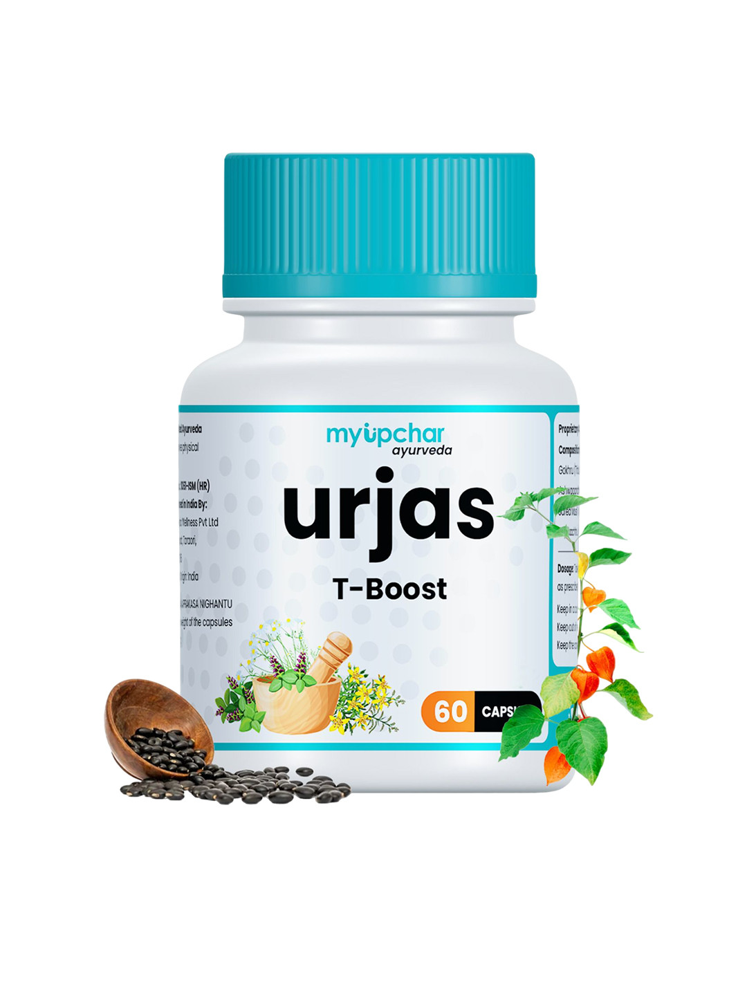 

Myupchar Ayurveda Urjas T-Boost Supplements - 60 Capsules, Brown