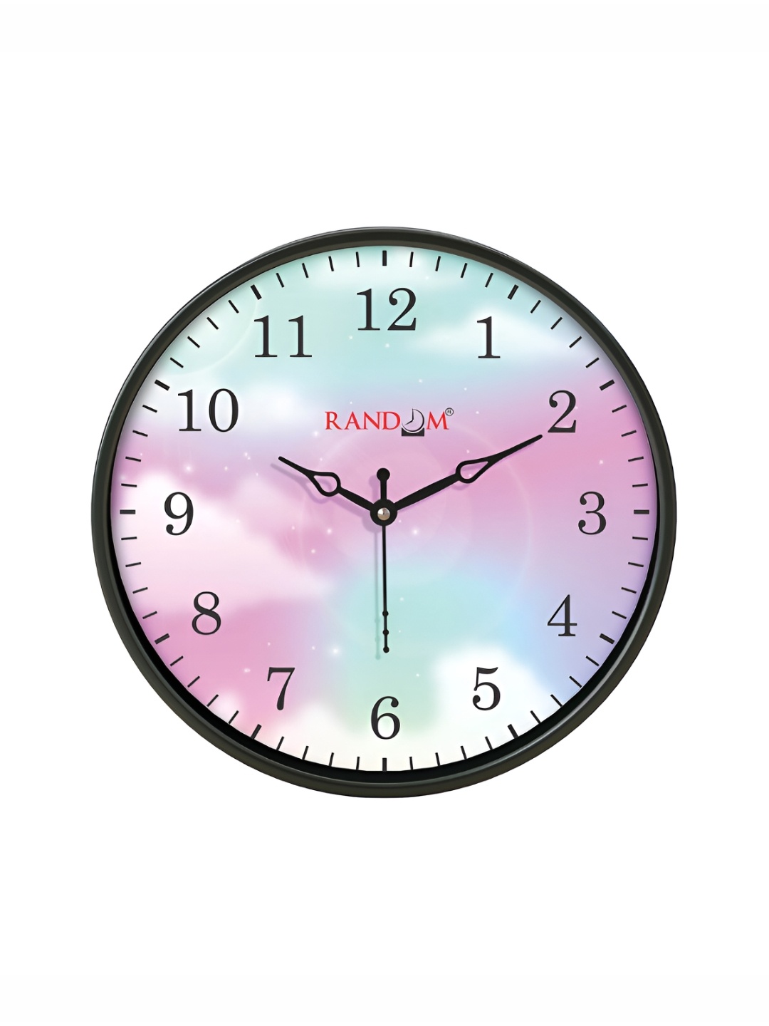 

RANDOM Black & Pink Printed Analogue Contemporary Wall Clock