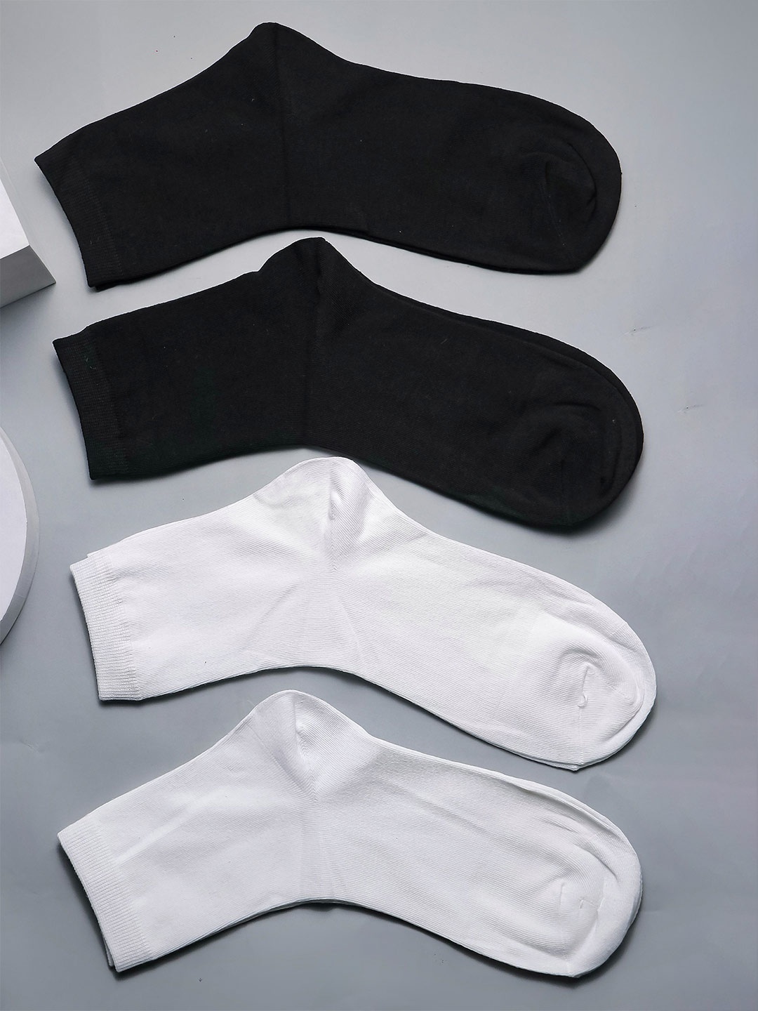 

Brauch Men Pack Of 4 Above Ankle-Length Socks, Black