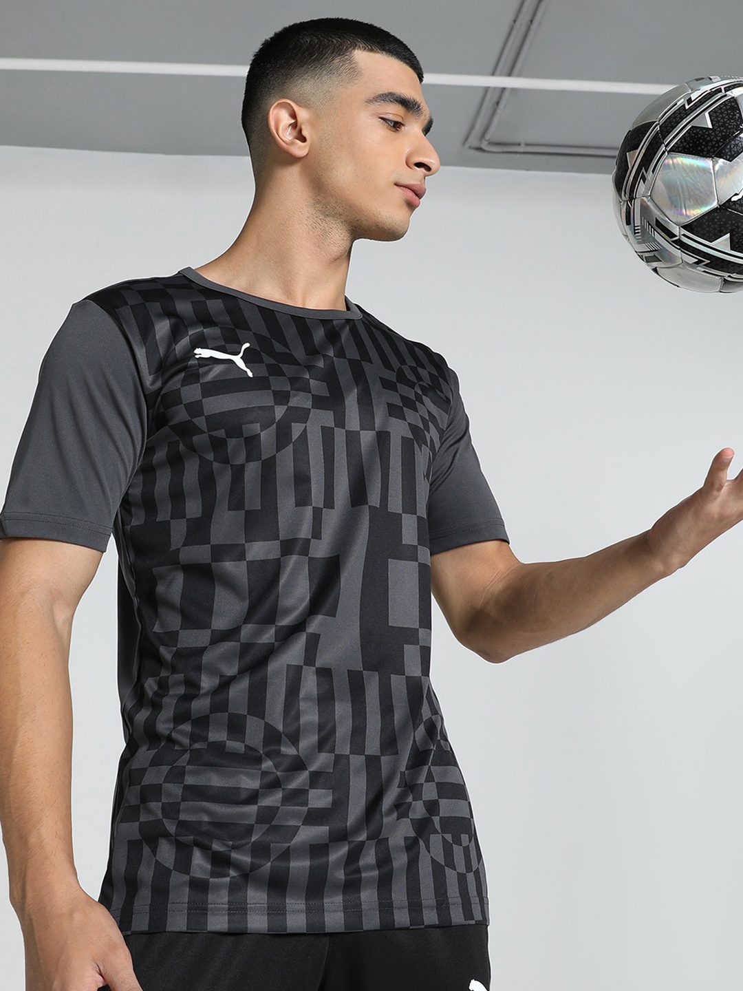 

Puma individualRISE Graphic Football Jersey T-Shirt, Grey