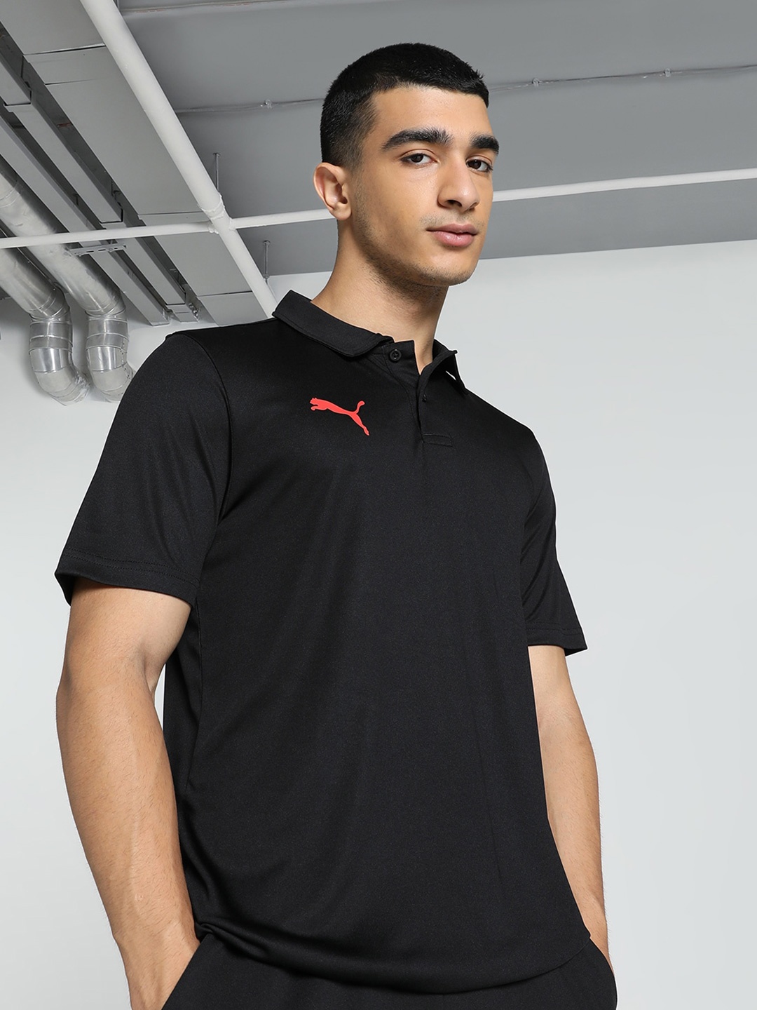 

Puma Cricket Team Polo Collar T-Shirt, Black