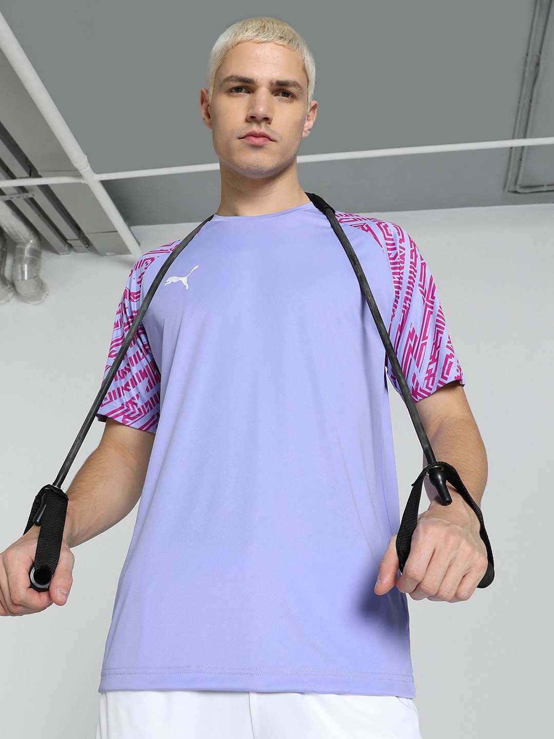 

Puma Mens Solid Cricket Teamwear Sublimation T-Shirts, Purple