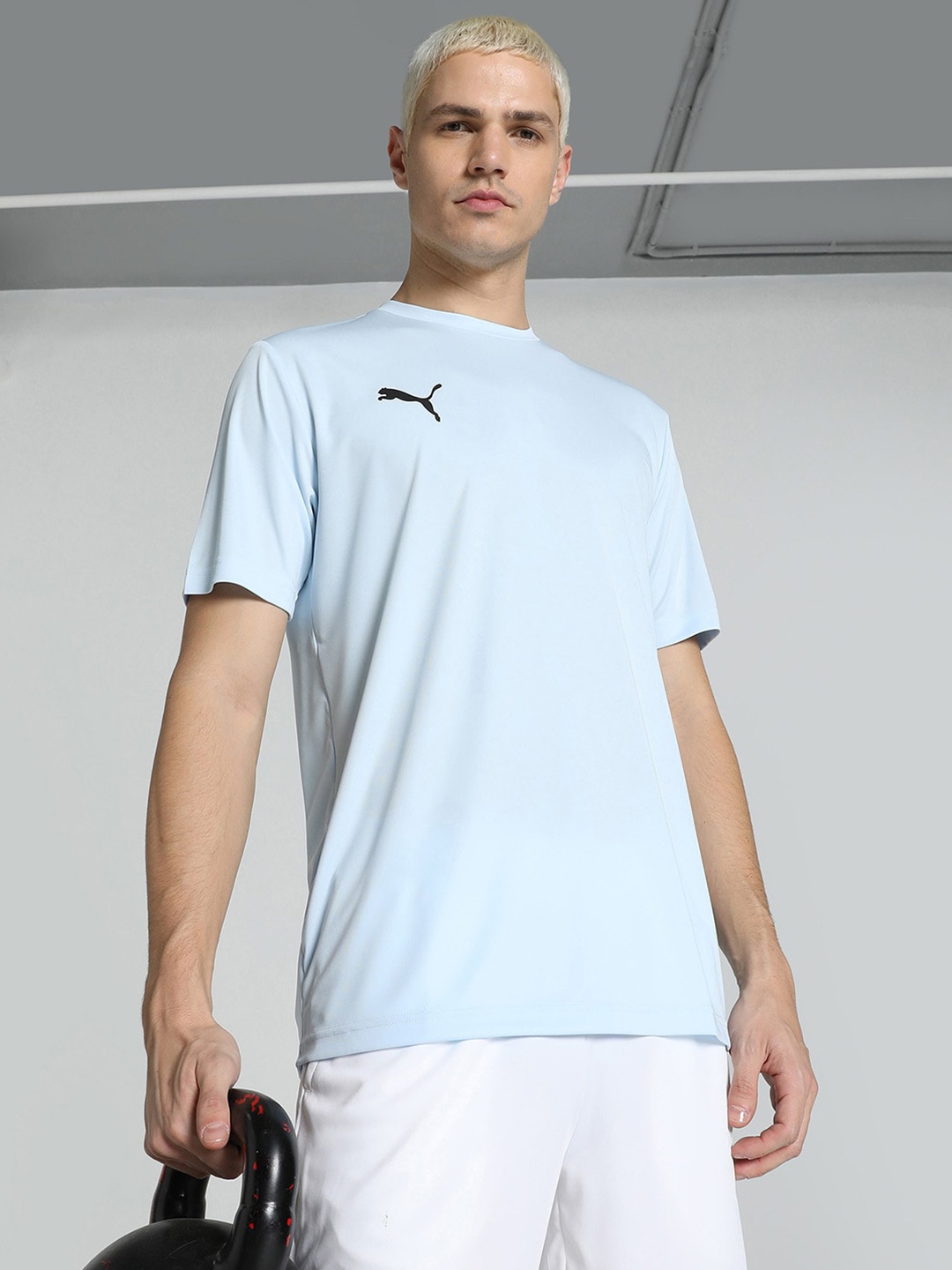 

Puma Mens Solid Round Neck Sports Tshirt, Blue