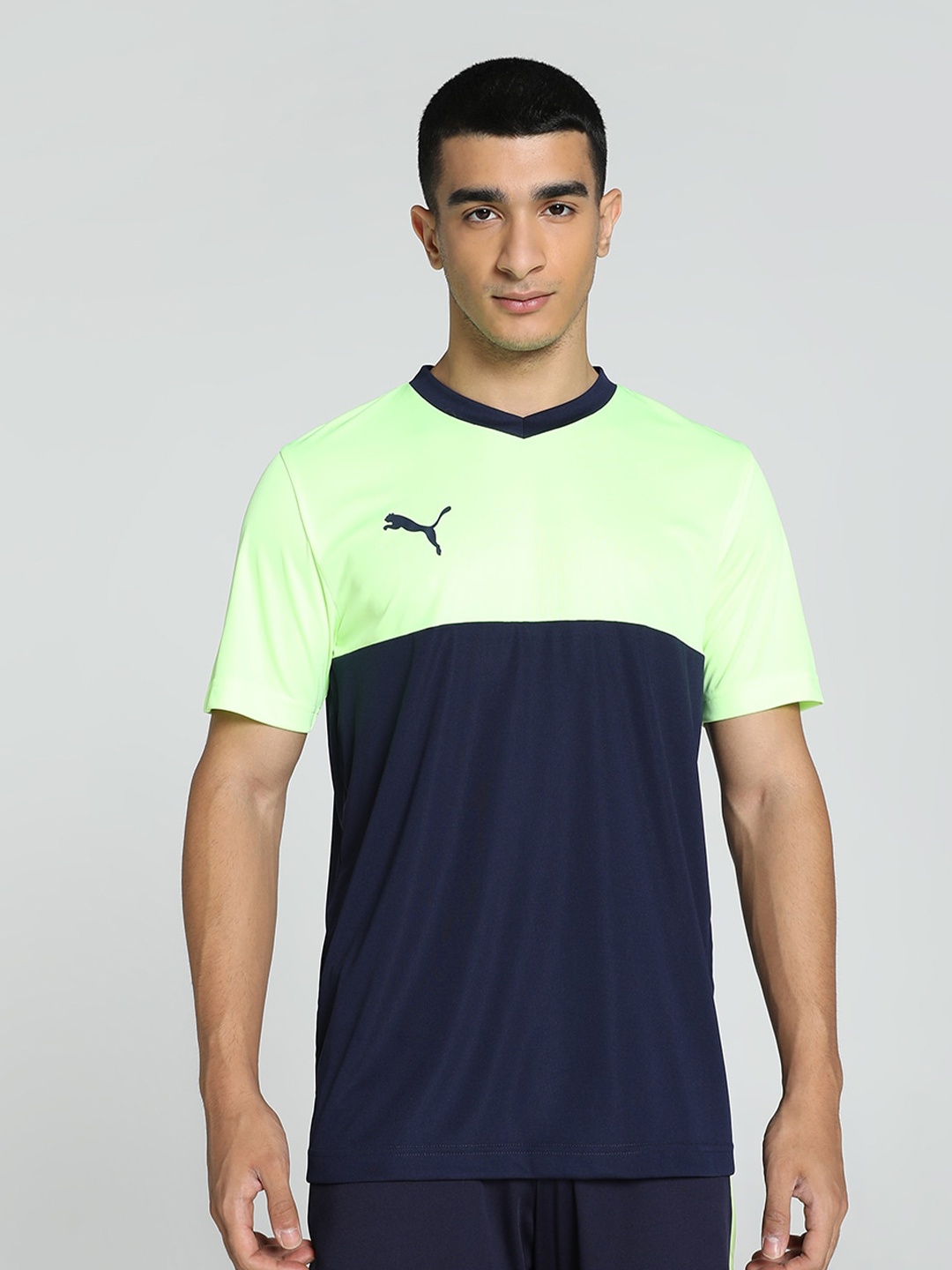 

Puma Cricket Teamwear Colourblocked T-shirt, Green