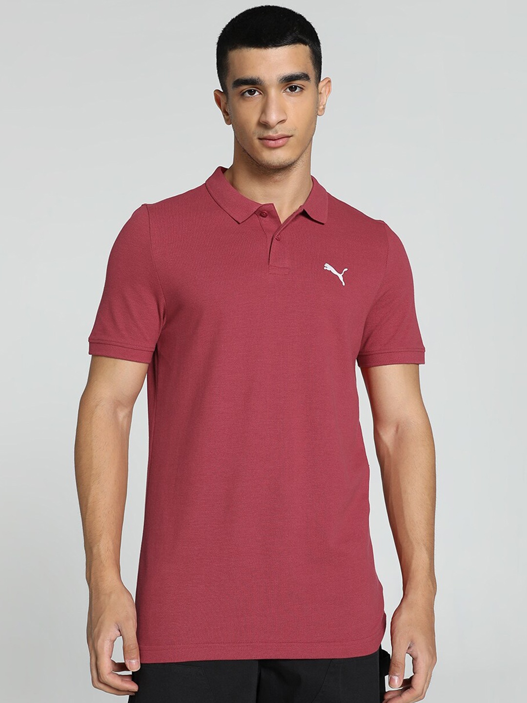 

Puma Slim-Fit Polo Cotton T-Shirt, Red