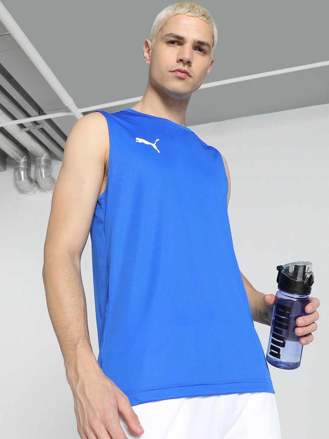 

Puma Cricket Teamwear Sleeveless T-Shirt, Blue