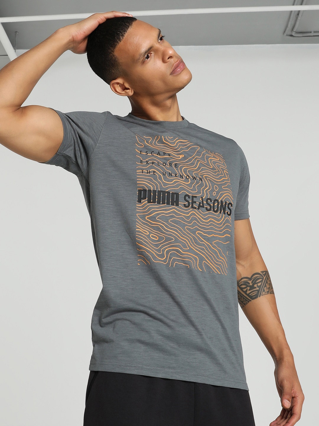 

Puma SEASONS TRAIL Training T-Shirt, Grey